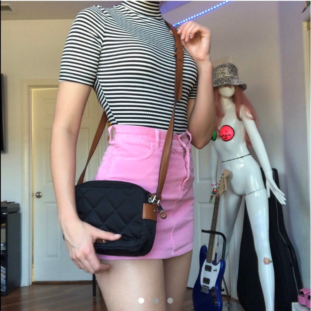 ralph lauren designer black crossbody bag